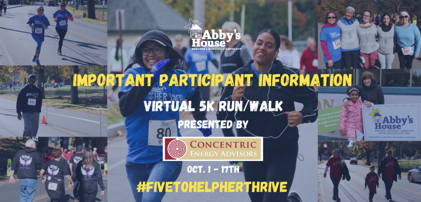 Virtual Abby’s House 5K Participant Information
